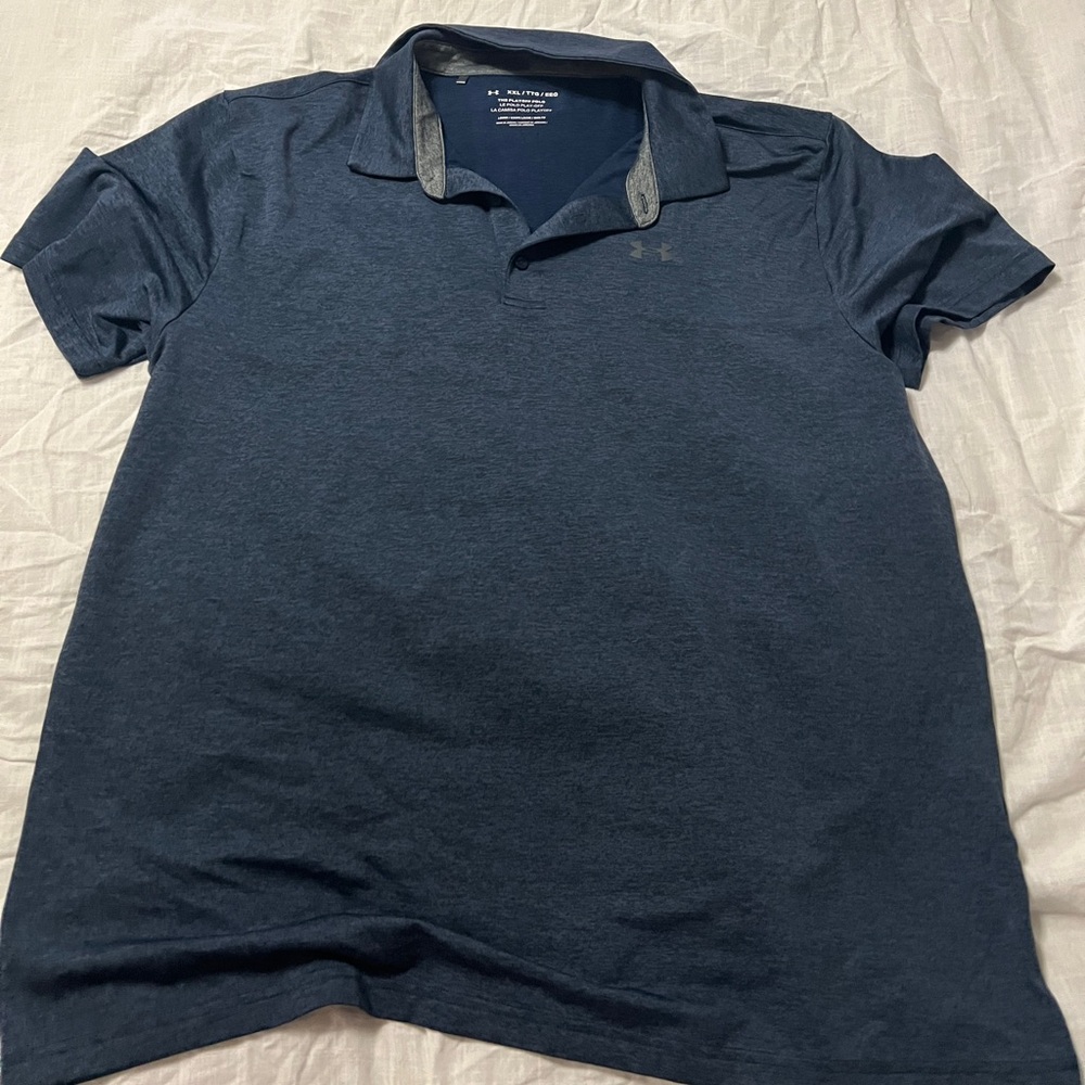 XXL MENS Under Armor The Play Off Polo Navy